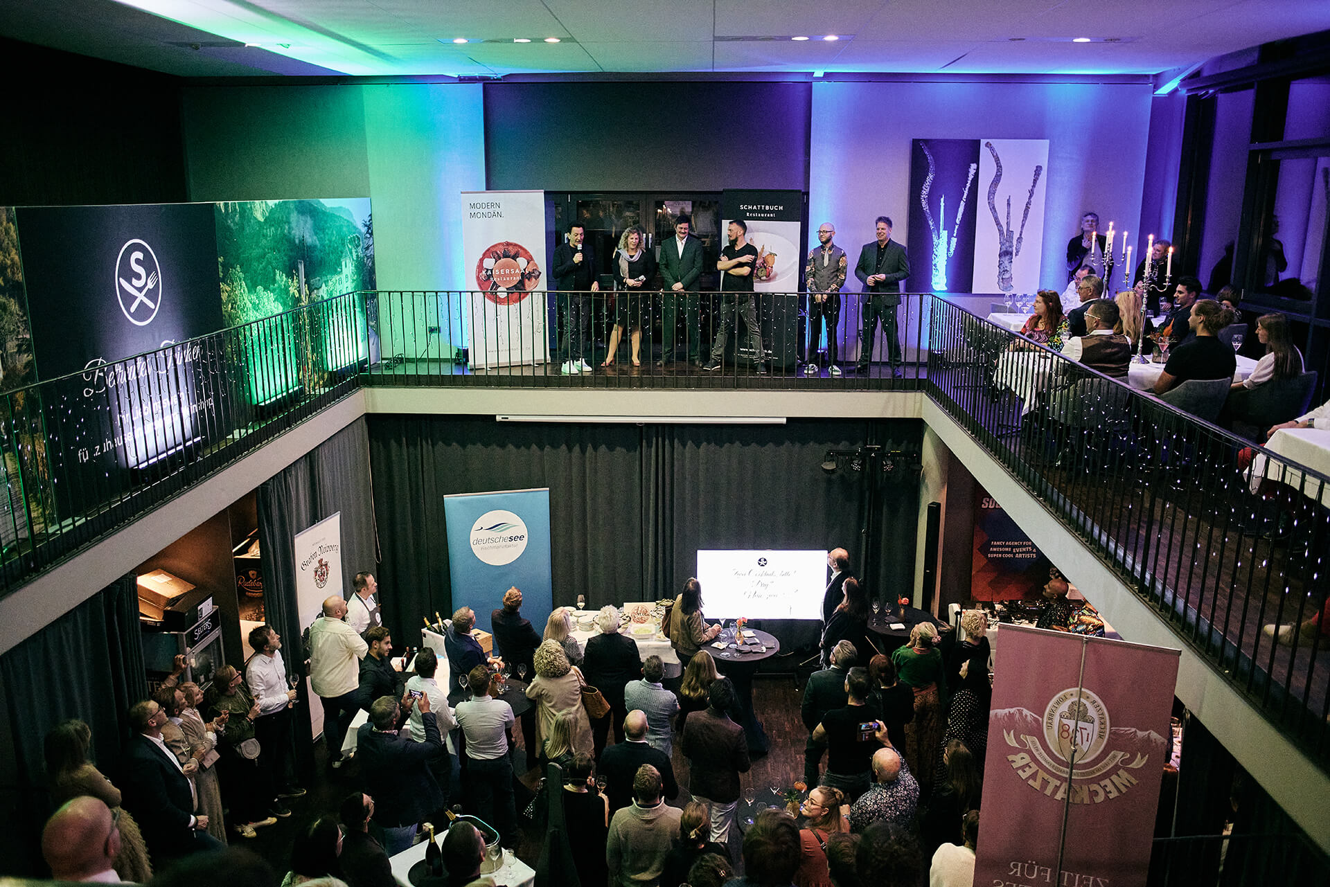 Gesamtansicht des Eventbereich während der 15-Jahre-Party