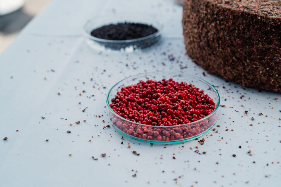 Eine Pfeffersorte des Pfefferkäses im Detail