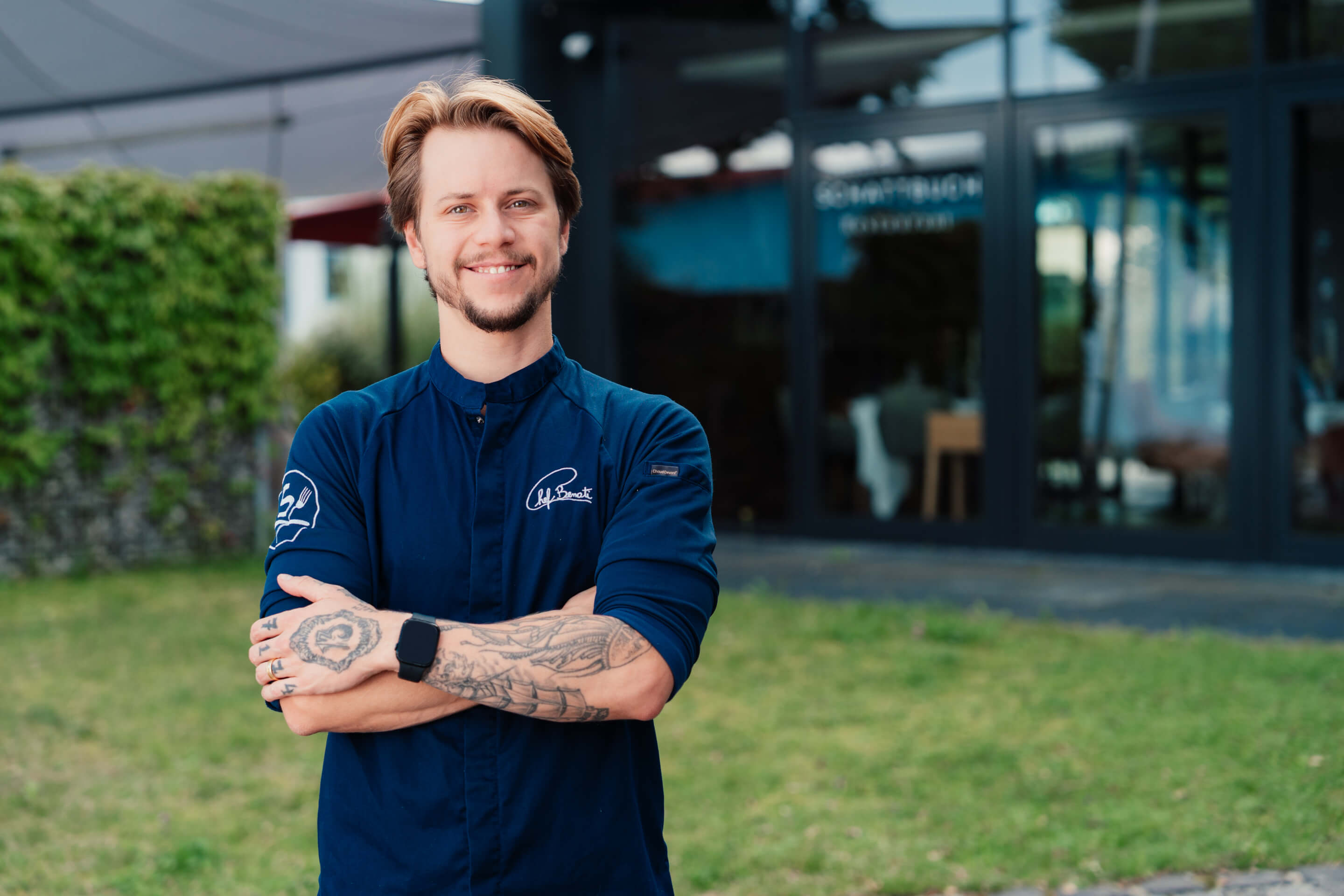 Foto des neuen Küchenchefs im Restaurant Schattbuch: Caio Benati